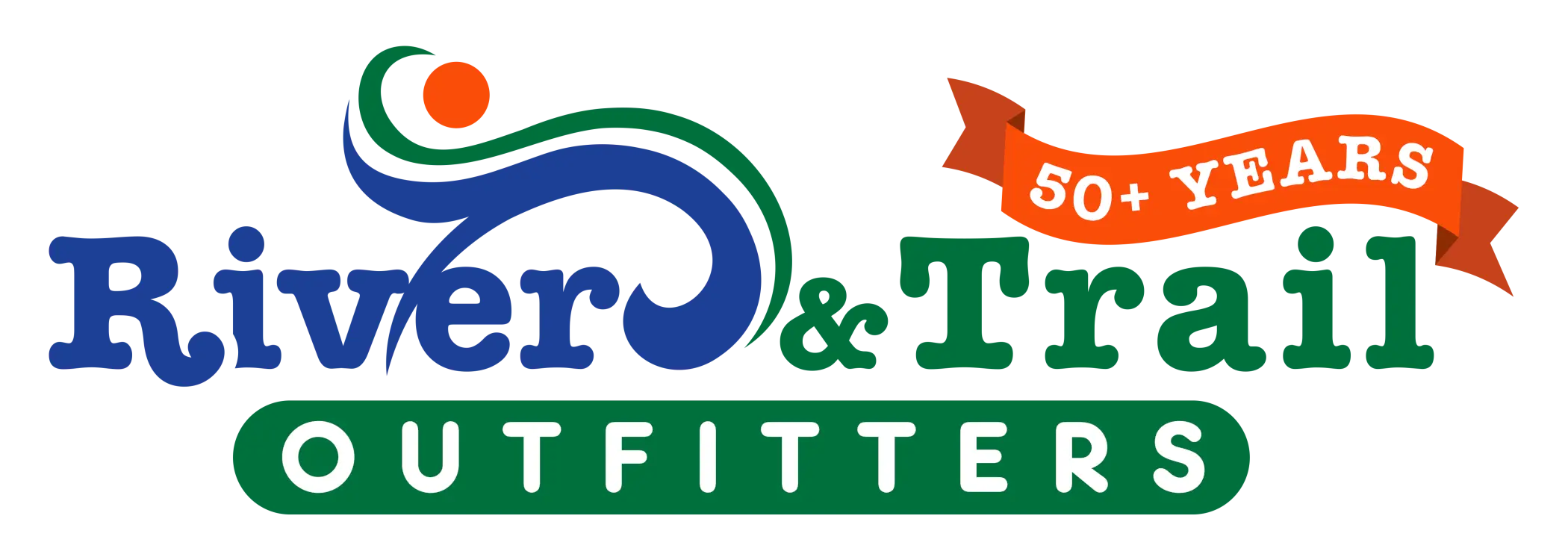 River & Trail Outfitters 50 years logo