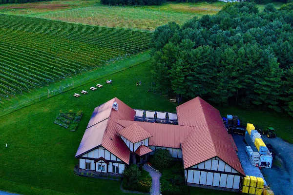 Overhead view of the Walsh Family Winery in Purcellville VA